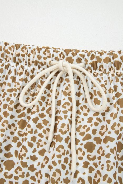 Trendy Leopard Elastic Waistband Loose Pants | S-XL