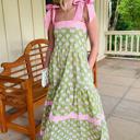  Floral Stripe Knot Strap Maxi Dress | S-XL