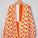  Urban Check Open-Front Cardigan | S-XL