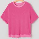  Spiral Ribbed Bow-Back Oversized Tee | S-XL