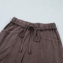  Washed Seam Drawstring Leg Flare Pants | S-XL
