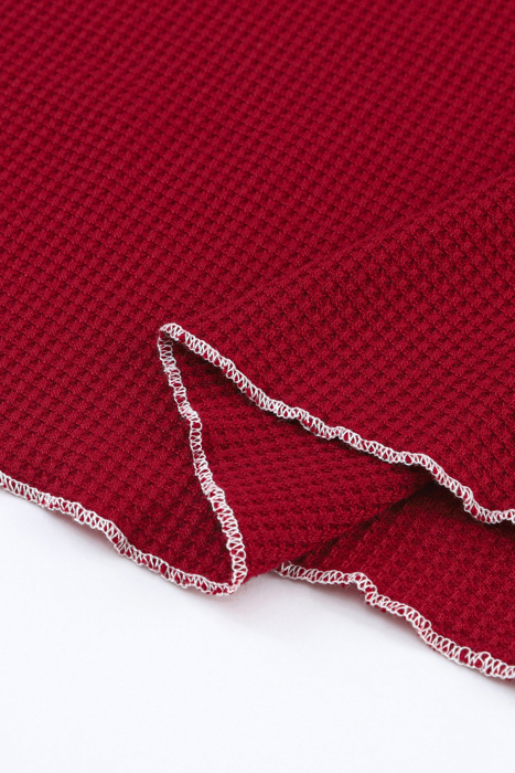 Textured Round Neck Long Sleeve Top | Free Shipping