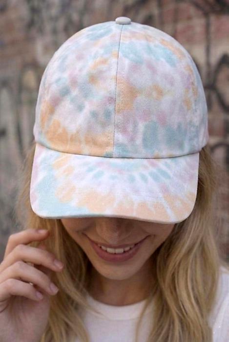 Tie-Dye Cotton Baseball Cap | Free Shipping