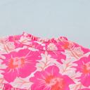  Bubble Sleeve Floral Peplum Top | S-XL