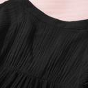  Balloon Sleeve Crinkled Top