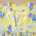  Floral Print Bubble Sleeve Blouse | S-XL