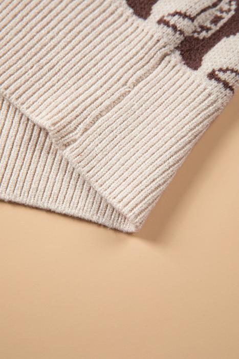 Western Horseshoe Bow Knit Vest | S–XL