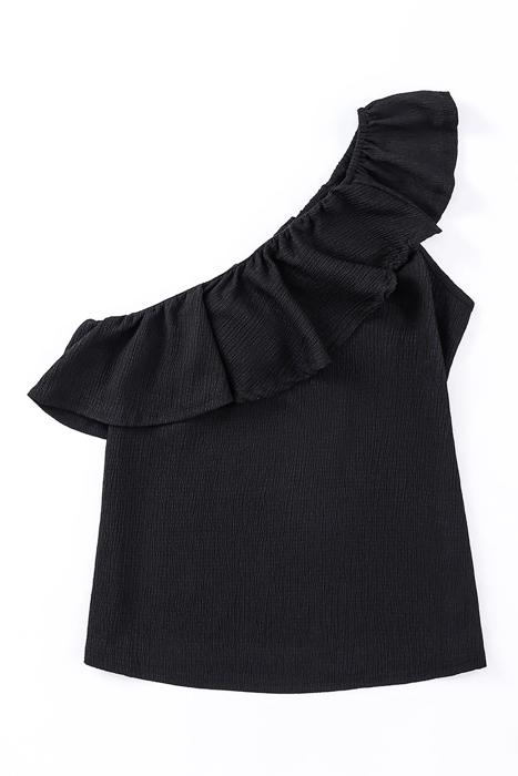 One Shoulder Ruffle Tank | S-2XL