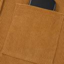  Corduroy Patched Pocket Mini Dress | S-XL