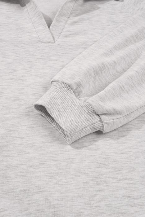 Polo V-Neck Pullover & Drawstring Pants Set | S-XL