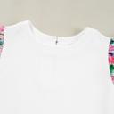  Textured Knit Abstract Print Tiered Sleeve Top | S-XL