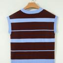  Classic Striped Short Sleeve Knit Top | S-XL