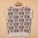  Western Horseshoe Bow Knit Vest | S–XL