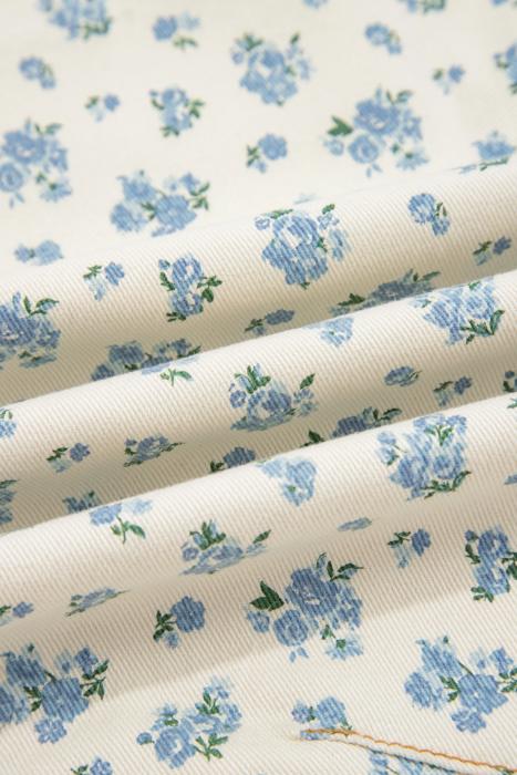 Floral Knot Waist Barrel Jeans | S-XL