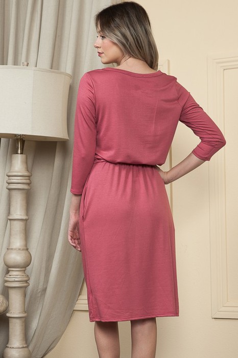 Easy 2 Tone Waist String Dress | S-XL