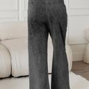  Lace-Up Raw Hem Patched Pocket Pants | S-XL
