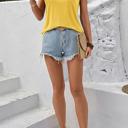  Sheer Lace Split Neck Ruffle Blouse | S-XL