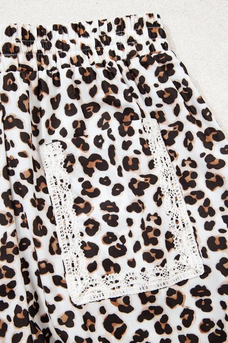 Leopard Print Ankle-Length Pants | S-XL