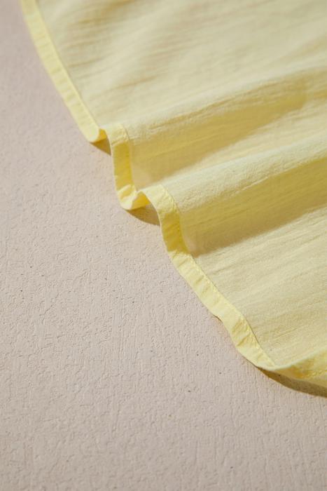 Ruffle Trim V-Neck Sleeveless Blouse | S-XL