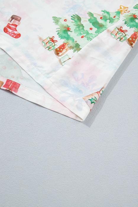 Merry Gingerbread Plaid Pajama Set | S-XL