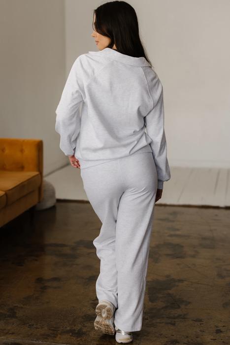 Polo V-Neck Pullover & Drawstring Pants Set | S-XL