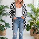  Urban Check Open-Front Cardigan | S-XL