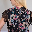  Luxe Floral Lace Sleeve Blouse | Free Shipping