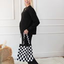  Checkered Tote Bag
