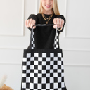  Checkered Tote Bag