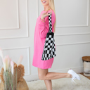  Checkered Tote Bag