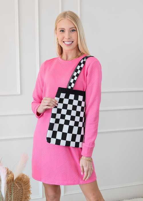 Checkered Tote Bag