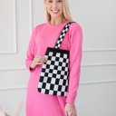 Checkered Tote Bag