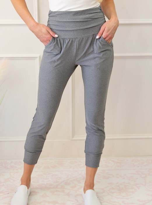 High Waist Pleated Leggings Pants With Pockets | S-XL | Free Shipping