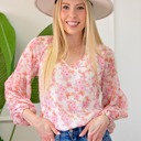  Floral Puff Sleeve Top | S-XXL