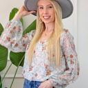  Floral Puff Sleeve Top | S-XXL