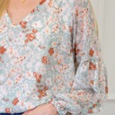  Floral Puff Sleeve Top | S-XXL