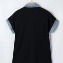  Textured Knit Colorblock Button-Down Shirt | S-XL