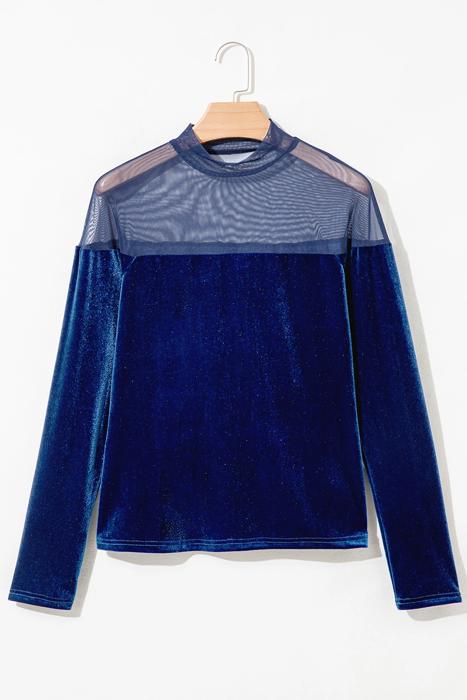 Ethereal Velvet Patch Casual Pullover | S-XL
