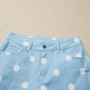  Raw Hem Polka Dot Shift Jeans