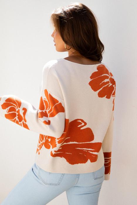 Flower Relaxed Fit Dream Sweater | S-XL