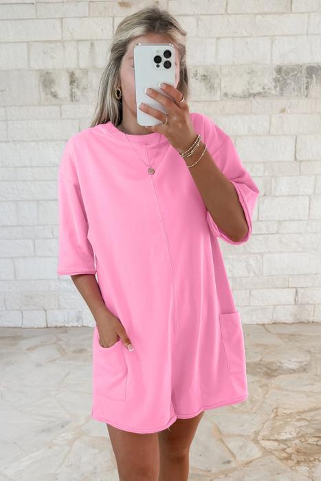 Relaxed Fit Pocketed Romper | S-XL