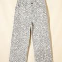  High Waisted Leopard Wide Leg Jeans