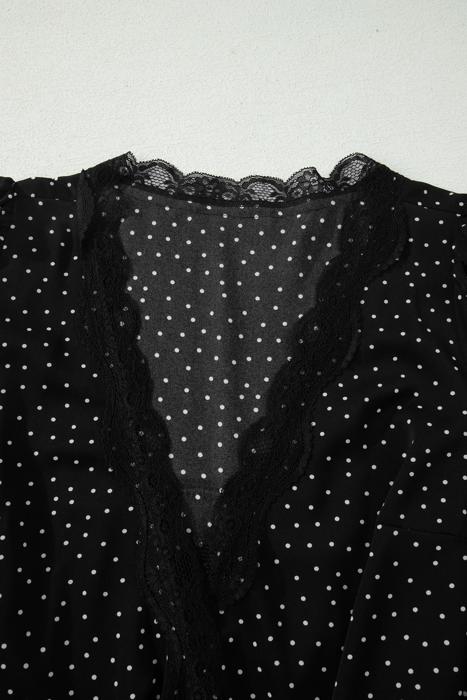 Sweet Charm Polka Dot Wrap Dress | S-XL