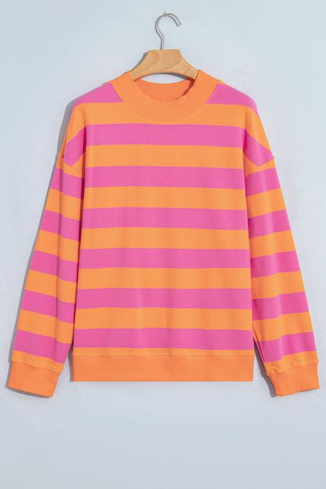 Chroma Stripe Relaxed Sweatshirt | S-XL