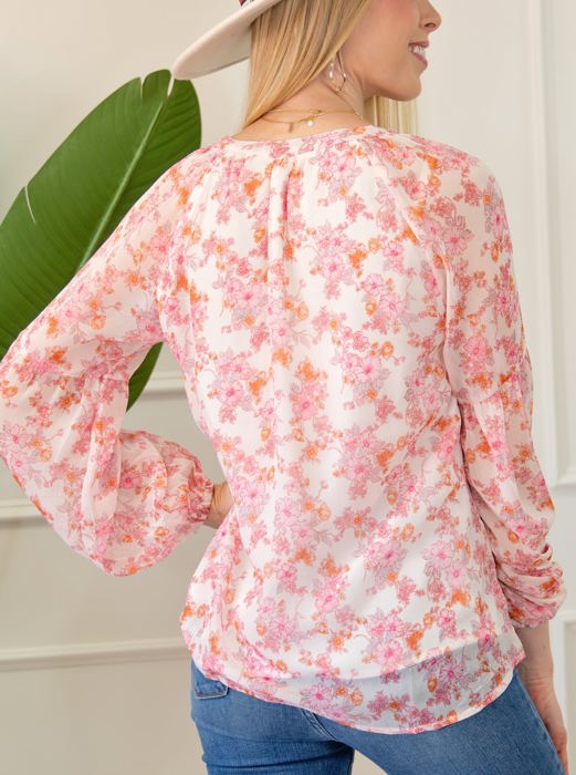 Floral Puff Sleeve Top | S-XXL