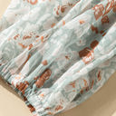 Small Green Floral Puff Sleeve Top | S-XXL