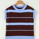  Classic Striped Short Sleeve Knit Top | S-XL