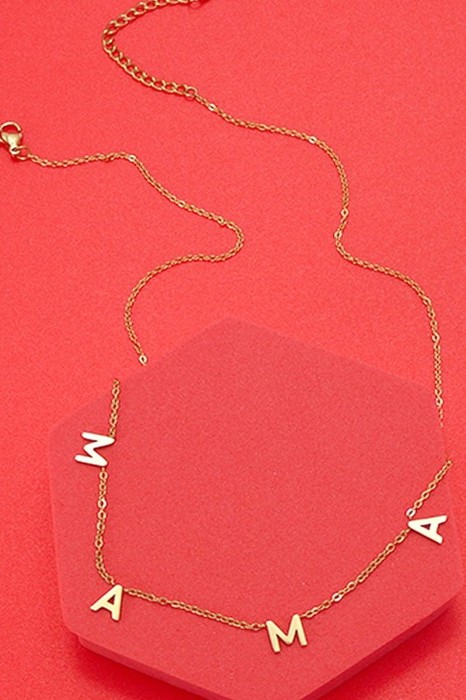 18K Stainless Steel Waterproof MAMA Necklace | Free Shipping
