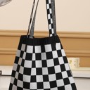  Checkered Tote Bag