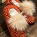  Cozy Knitted Slippers with Pom Pom | Two SIZES fits most | Free Shipping